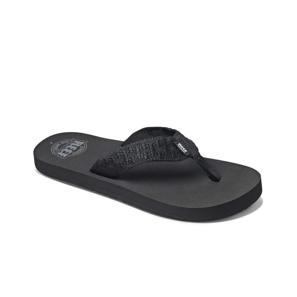 REEF MEN'S SANDALS, SMOOTHY, BLACK, 12